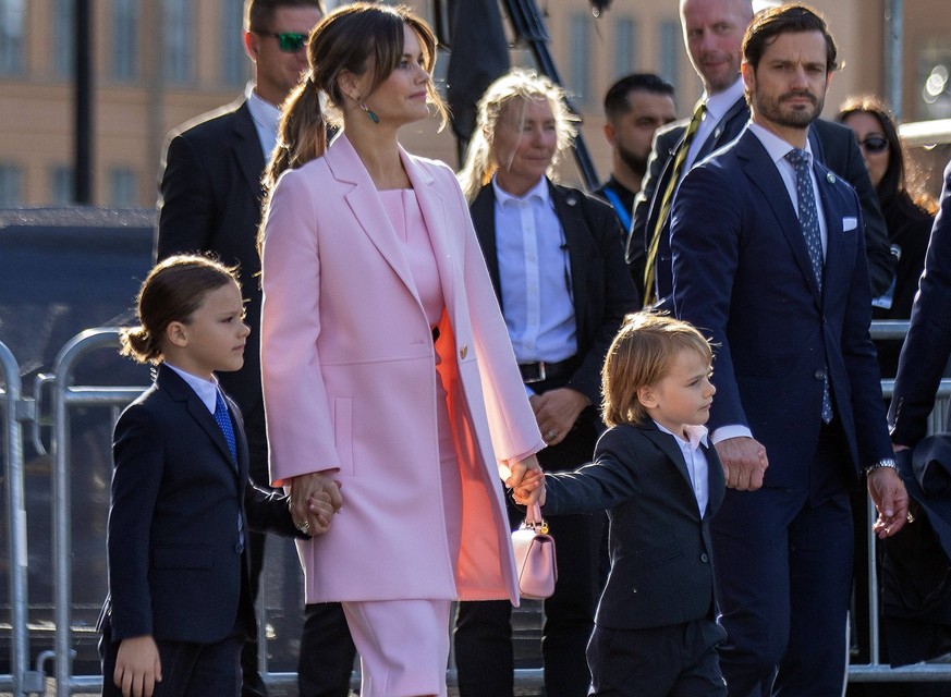 16-09-2023 Stockholm Swedish royals at the jubilee concert on Norrbro in Stockholm, Sweden. Princess Sofia and Prince Gabriel and Prince Alexander and Prince Carl Philip