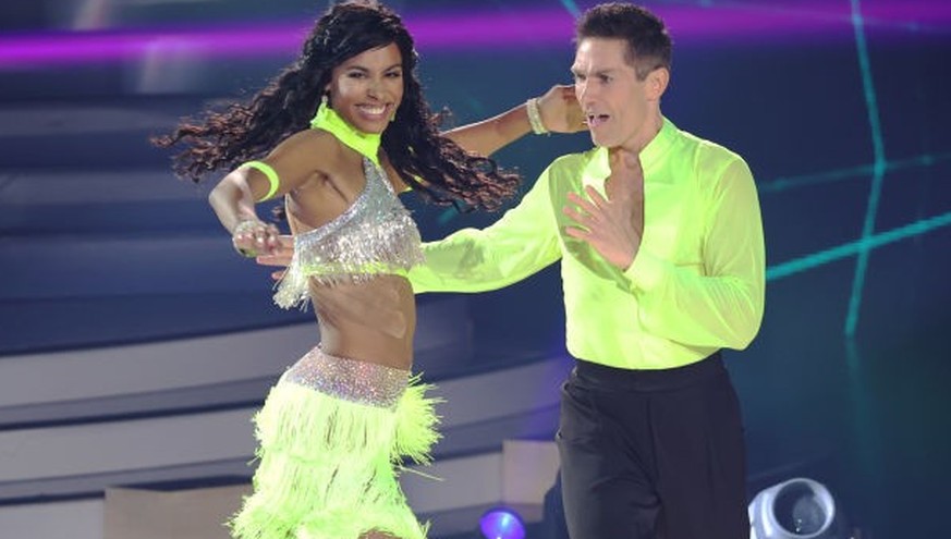 COLOGNE, GERMANY - MARCH 10: Sharon Battiste and Christian Polanc perform during the third &quot;Let&#039;s Dance&quot; show at MMC Studios on March 10, 2023 in Cologne, Germany. (Photo by Andreas Ren ...