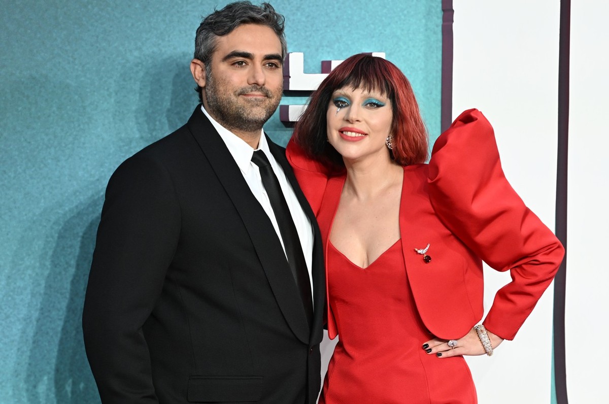 LONDON, ENGLAND - SEPTEMBER 25: Michael Polansky and Lady Gaga attend the UK Premiere of &quot;Joker Folie à Deux&quot; at the Cineworld Leicester Square on September 25, 2024 in London, England. (Pho ...