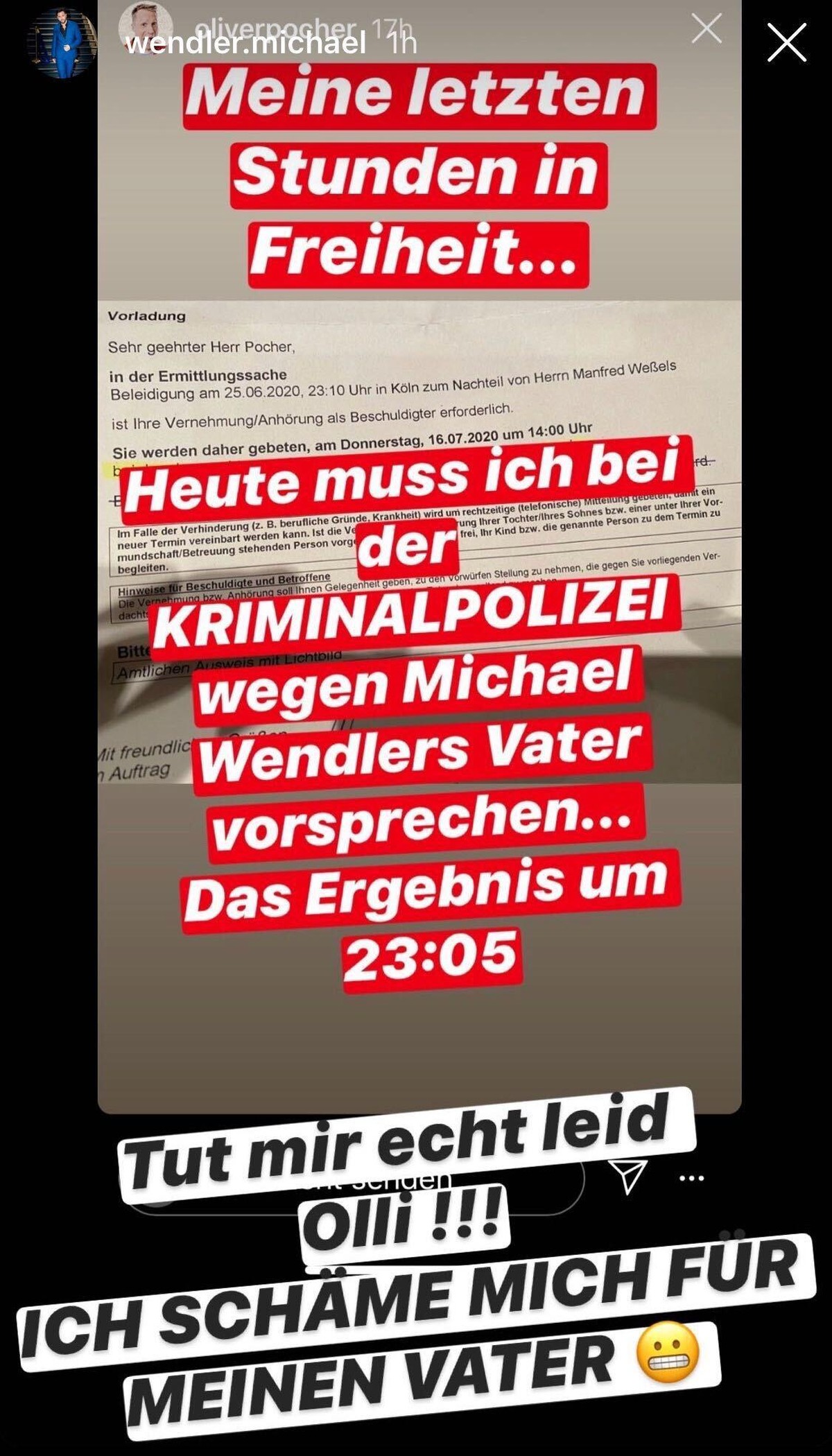 Michael Wendler: Das sagt er nun über seinen Vater.