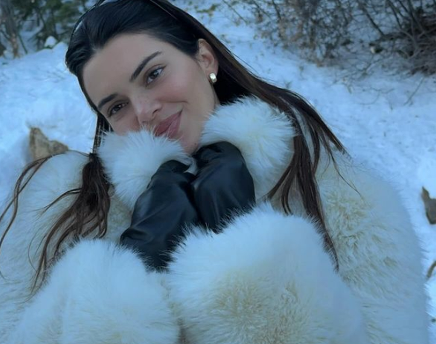 Auch Model Kendall Jenner posiert auf Instagram im Pelz.