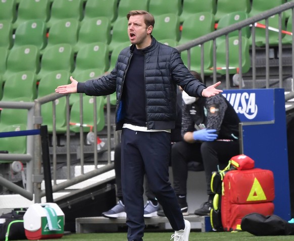 Trainer Florian Kohfeldt Werder Bremen 08.05.2021, Fussball GER, Saison 2020 2021, 1. Bundesliga, 32. Spieltag, SV Werder Bremen - Bayer 04 Leverkusen 0:0, , Foto: Maik H�lter/TEAM2sportphoto ***DFL r ...