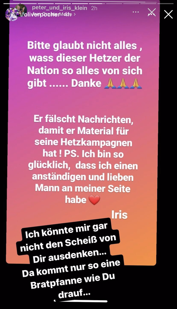 Oliver Pocher reagierte auf die Vorwürfe von Iris.