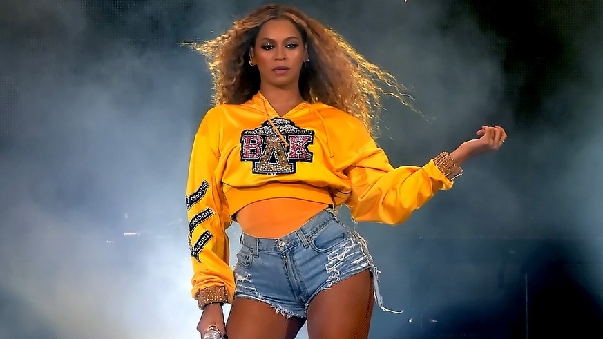 INDIO, CA - APRIL 14: Beyonce Knowles performs onstage during 2018 Coachella Valley Music And Arts Festival Weekend 1 at the Empire Polo Field on April 14, 2018 in Indio, California. (Photo by Kevin W ...