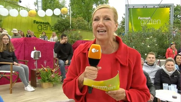 Andrea Kiewel im Fernsehgarten