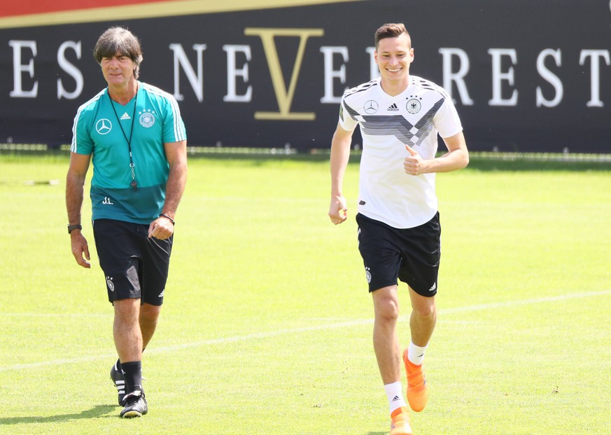 Scheint einen guten Trainingseindruck hinterlassen zu haben: Julian Draxler (r.)