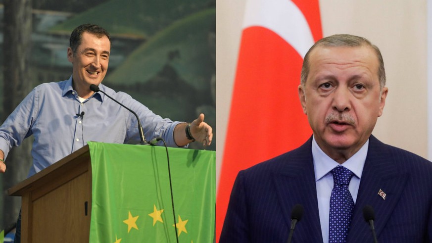Grünen-Chef Özdemir und der türkische Staatspräsident Erdogan treffen sich bald zum angespannten Dinner.