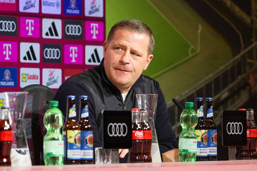 Max Eberl FC Bayern Muenchen, Sportvorstand bei der Pressekonferenz, FC Bayern Muenchen, Vorstellung vom neuen Sportvorstand Max Eberl, 27.02.2024, FC Bayern Muenchen, Vorstellung vom neuen Sportvorst ...