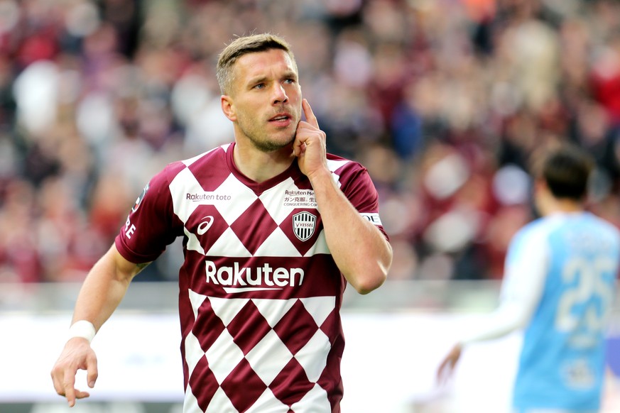 Lukas Podolski Vissel, DECEMBER 7, 2019 - Football / Soccer : 2019 J1 League match between Vissel Kobe 4-1Jubilo Iwata at Noevir Stadium Kobe in Kobe, Japan. Noxthirdxpartyxsales PUBLICATIONxINxGERxSU ...