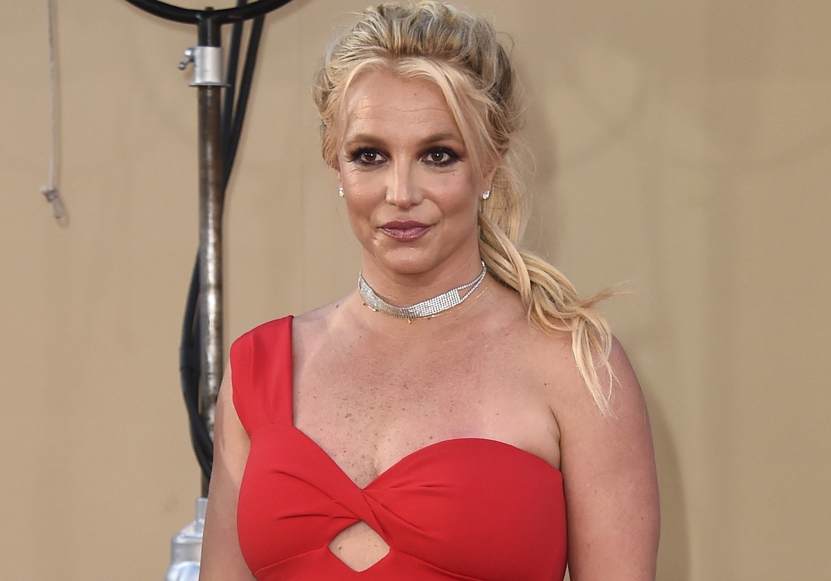 FILE - Britney Spears arrives at the Los Angeles premiere of &quot;Once Upon a Time in Hollywood&quot; on July 22, 2019. When Spears speaks to a judge at her own request on Wednesday, June. 23, 2021,  ...