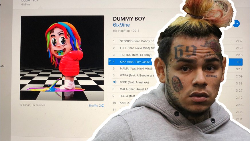 Seit einer Woche sitzt&nbsp;6ix9ine in den USA in Untersuchungshaft. Nun ist offenbar sein erstes Album erschienen.