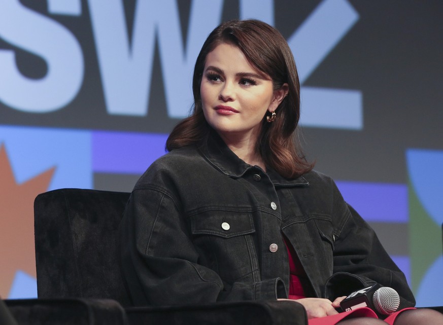 Selena Gomez takes part in the featured session &quot;Mindfulness Over Perfection: Getting Real On Mental Health&quot; at the Austin Convention Center during the South by Southwest Conference on Sunda ...