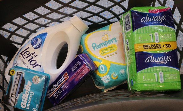 Marken wie Gillette, Lenor, blend-a-med, Pampers und Always gehören zu Procter & Gamble.