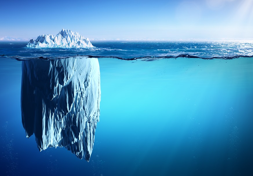Iceberg floating in Polar Sea