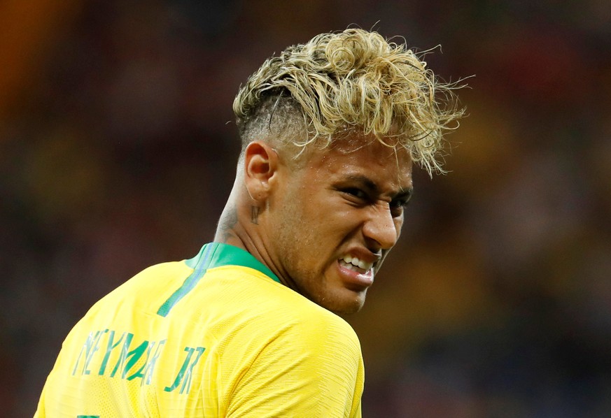 Soccer Football - World Cup - Group E - Brazil vs Switzerland - Rostov Arena, Rostov-on-Don, Russia - June 17, 2018 Brazil&#039;s Neymar reacts REUTERS/Damir Sagolj TPX IMAGES OF THE DAY