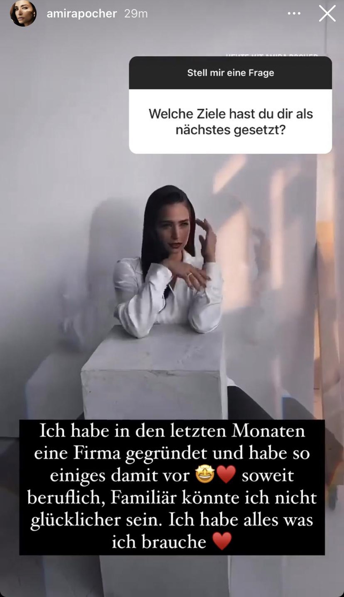 Amira spricht über ihre beruflichen Pläne.