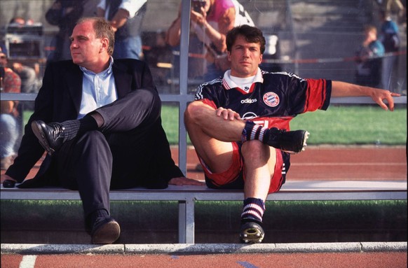 Hoeneß (links) und Matthäus kennen sich seit über 20 Jahren.