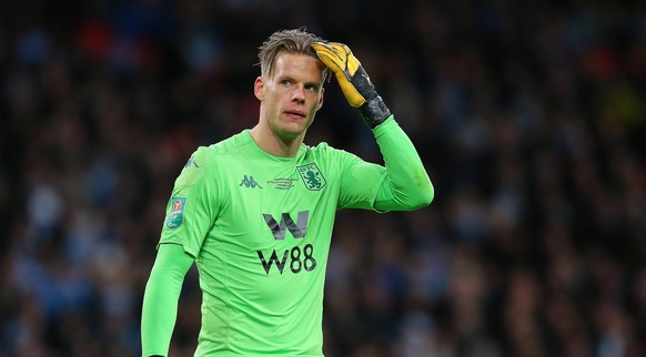 Aston Villas Oerjan Nyland during the Carabao Cup match at Wembley Stadium, London. Picture date: 1st March 2020. Picture credit should read: Paul Terry/Sportimage PUBLICATIONxNOTxINxUK SPI-0522-0086