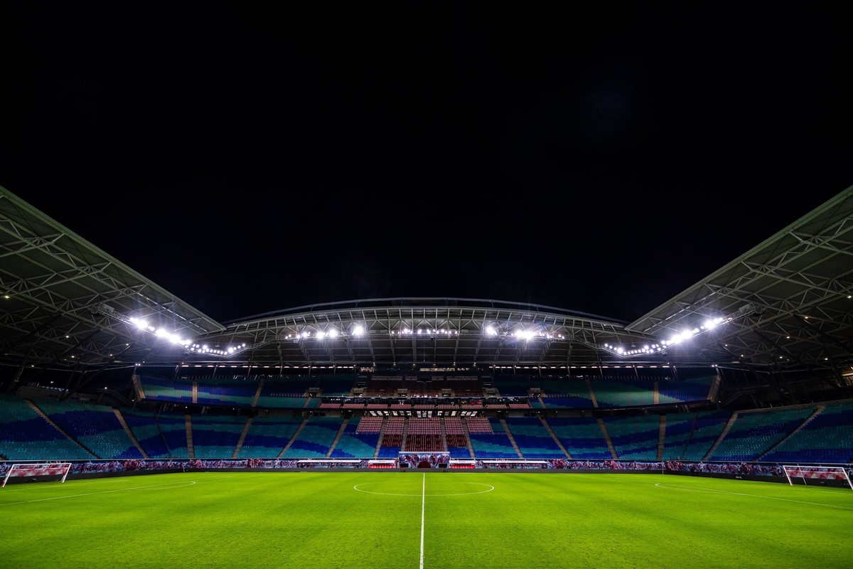 Red Bull Arena Leer waehrend der Saison 2020-2021 13. Spieltag in der 1. Bundesliga Herren zwischen RB Leipzig und 1. FC Köln in der Red Bull Arena am 19. December 2020 in Leipzig, Sachsen, Deutschlan ...