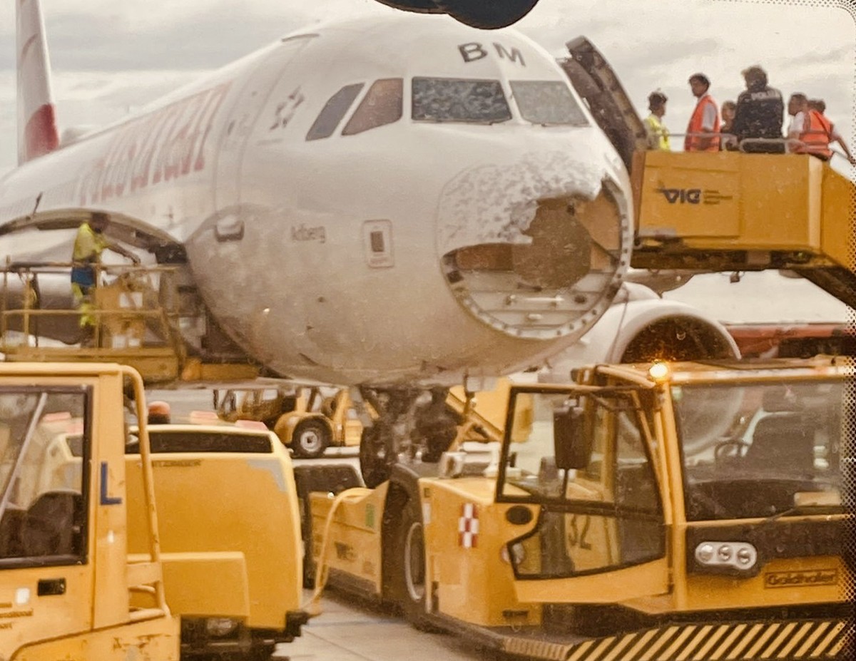 Flugzeug kaputt Austrian Airlines