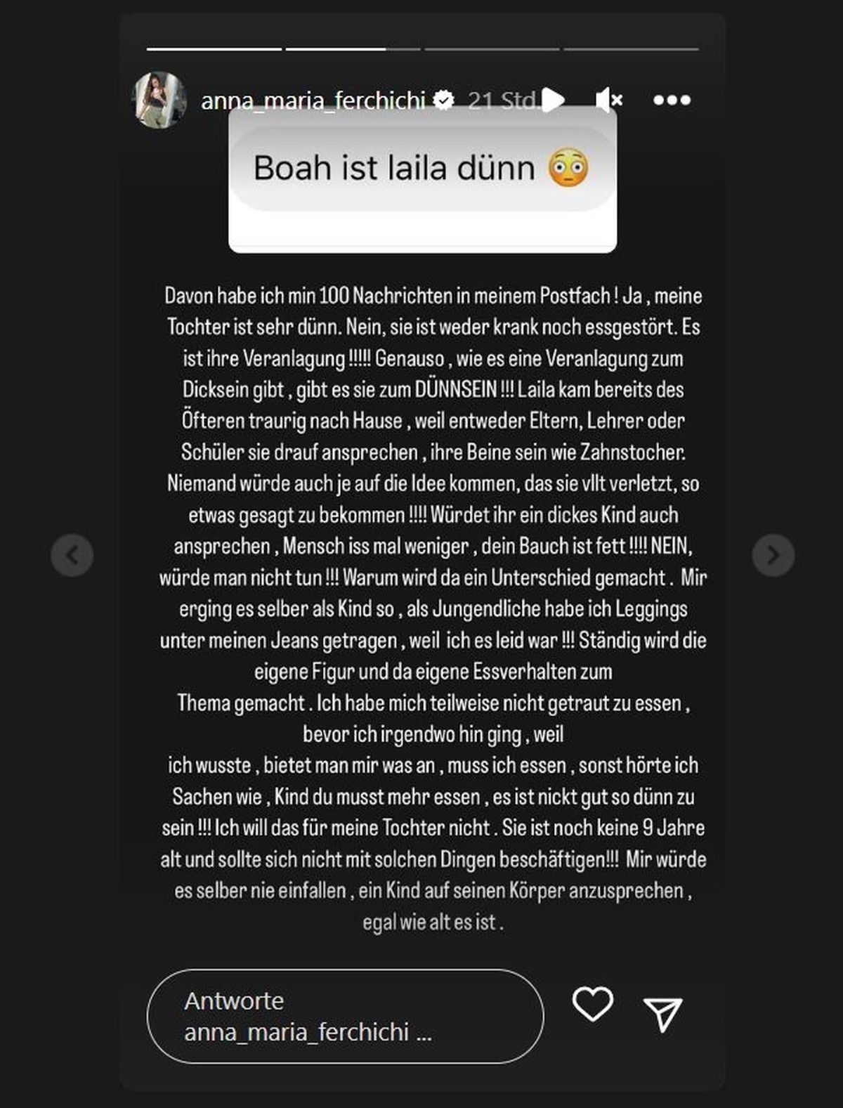 Anna-Maria Ferchichi auf Instagram