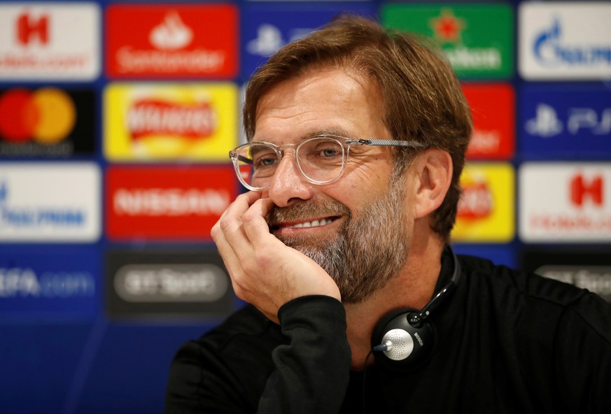 Soccer Football - Champions League - Liverpool Press Conference - Anfield, Liverpool, Britain - April 8, 2019 Liverpool manager Juergen Klopp during a press conference Action Images via Reuters/Carl R ...