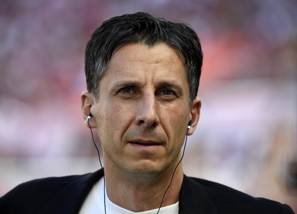 07.08.2022, Koeln, Deutschland, RheinEnergieStadion, 1. FC Koeln vs. FC Schalke 04 - 1. Bundesliga, Sportlicher Leiter Christian Keller 1. FC Koeln schaut Foto Ralf Treese DFB / DFL REGULATIONS PROHIB ...