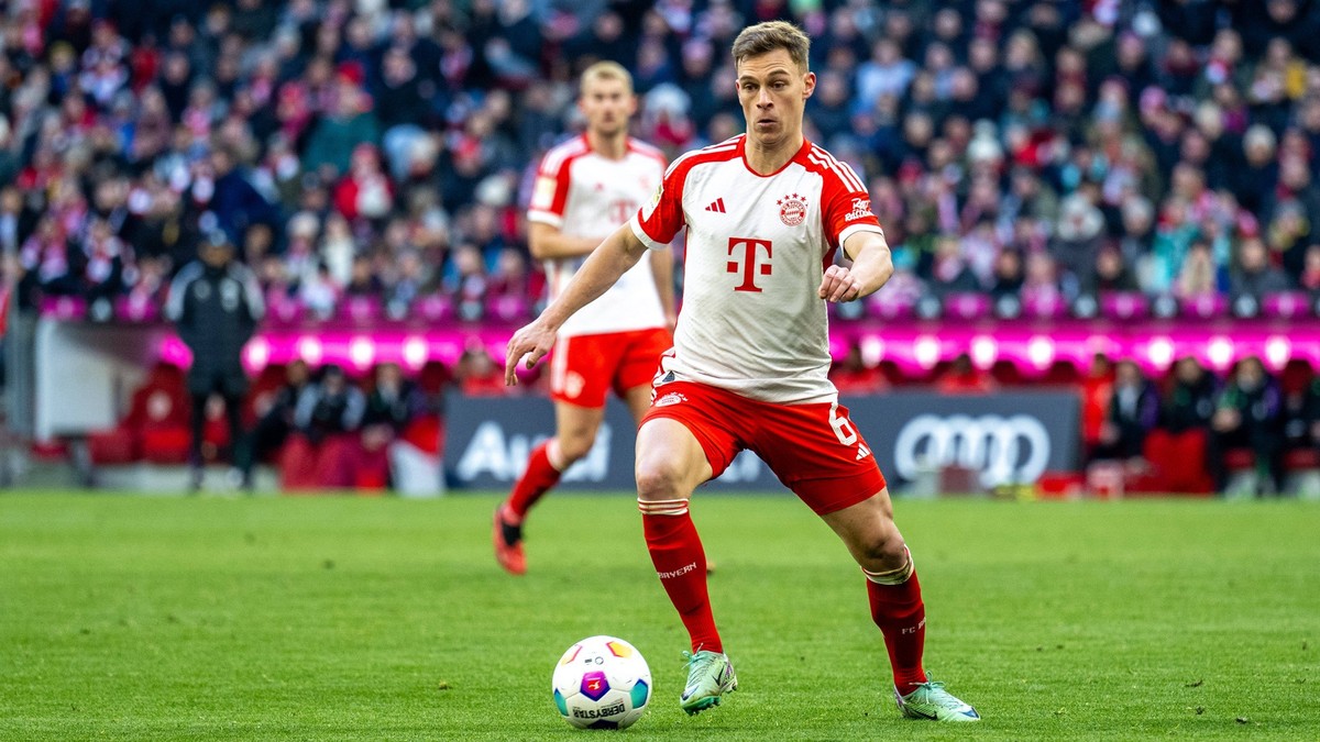 Joshua Kimmich 6 FC Bayern Muenchen, FC Bayern Muenchen vs. SV Werder Bremen, Fussball, Bundesliga, 18. Spieltag, 21.01.2024 DFB regulations prohibit any use of photographs as image sequences and/or q ...