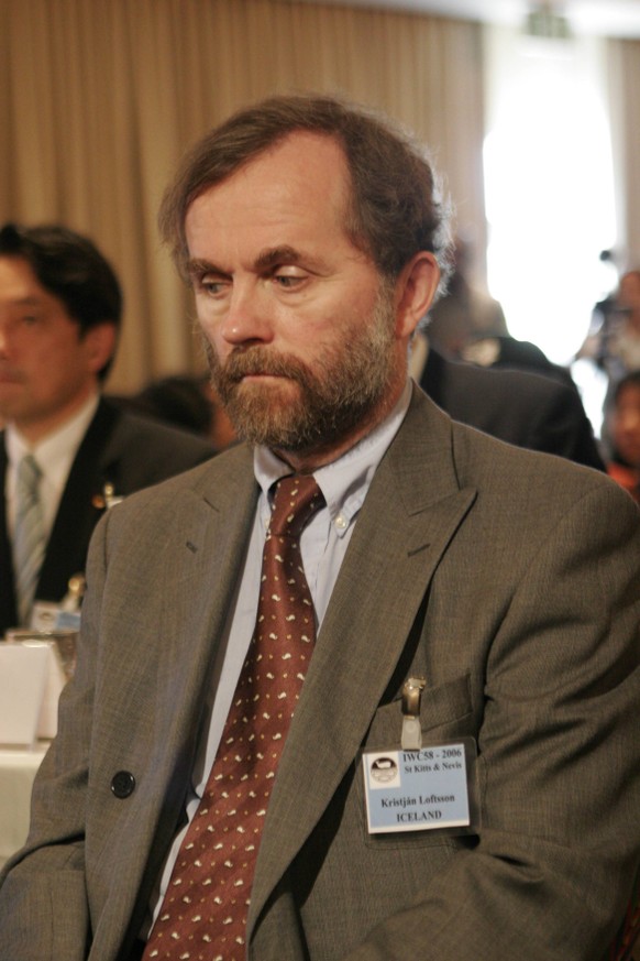 Jun 16, 2006; Basseterre, Saint Kitts and Nevis; KRISTJAN LOFTSSON, an Icelandic delegate, at the International Whaling Commission Meeting in Saint Kitts and Nevis. Mandatory PUBLICATIONxINxGERxSUIxAU ...