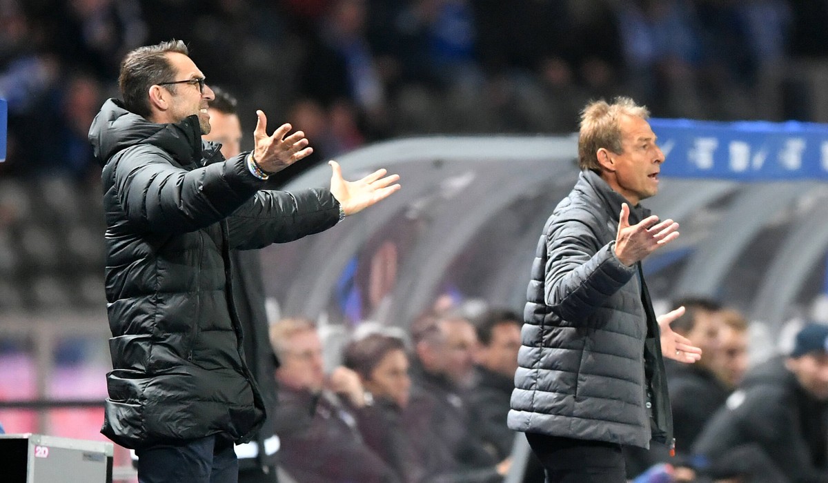 Wollte offenbar mehr Macht im Verein: Ex-Hertha-Trainer Jürgen Klinsmann (rechts). Doch da hatte er die Rechnung ohne Michael Preetz gemacht.