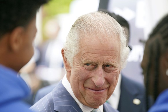 12.07.2023, Großbritannien, London: Der britische König Charles III. während eines Empfangs im Clarence House zur Feier von vier Jahrzehnten des Prince of Wales&#039;s Charitable Fund. König Charles I ...