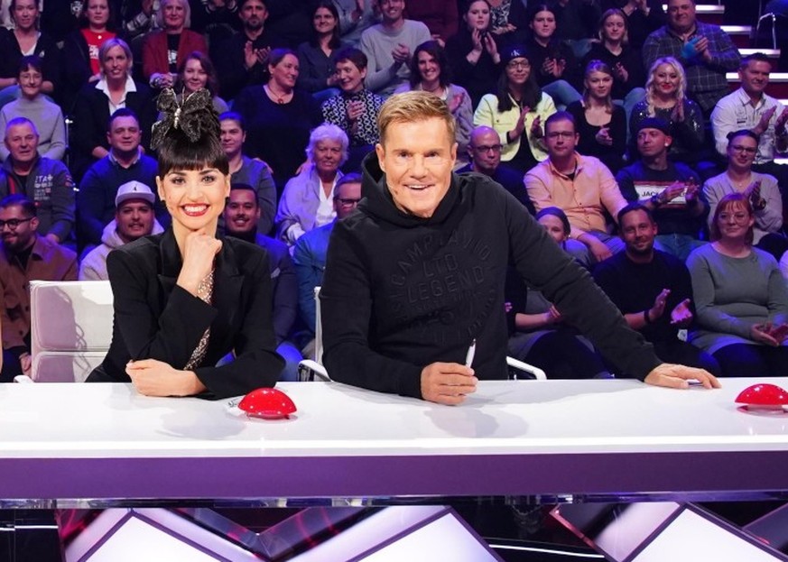 Die Jury mit (v.l.) Bruce Darnell, Anna Ermakova, Ekaterina Leonova und Dieter Bohlen.

+++ Die Verwendung des sendungsbezogenen Materials ist nur mit dem Hinweis und Verlinkung auf RTL+ gestattet. ++ ...