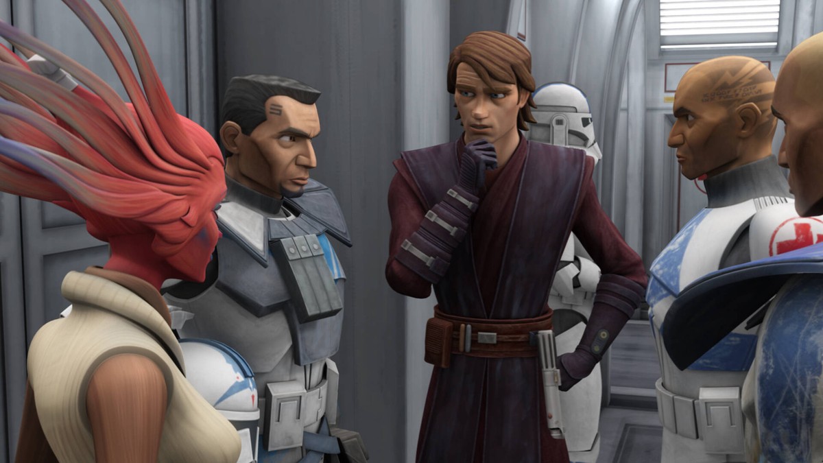 STAR WARS: THE CLONE WARS, Anakin Skywalker center, Season 6, 2008-14. Lucasfilm Ltd./Netflix / Courtesy: Everett Collection Lucasfilm Ltd./Courtesy Everett Collection ACHTUNG AUFNAHMEDATUM GESCH�TZT ...