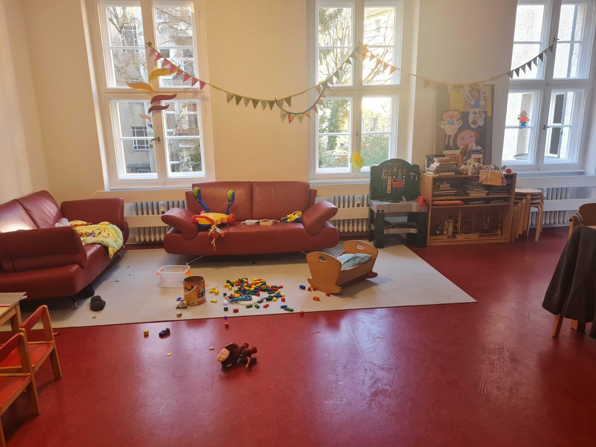 Eines der Spielzimmer im ersten Stock der Diakonie.