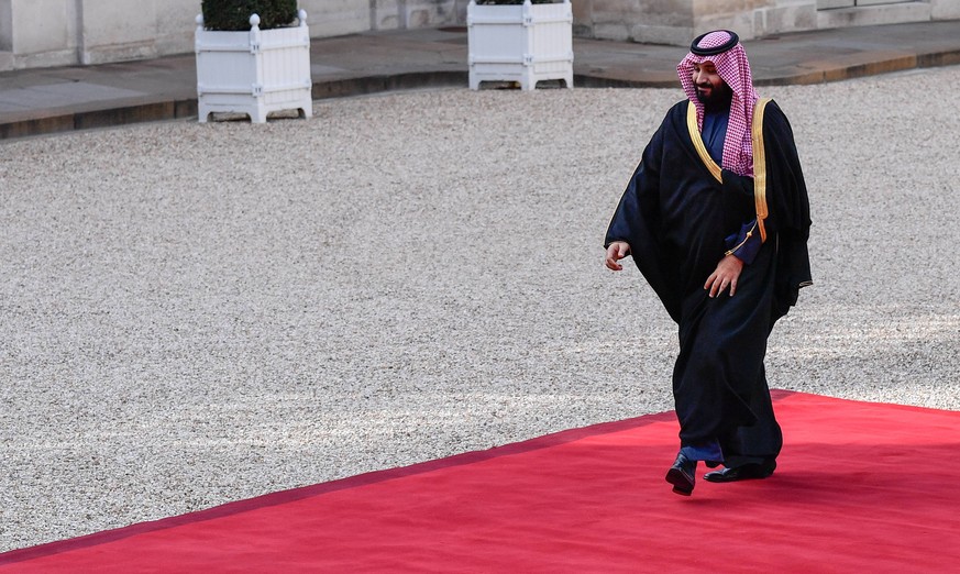 - Reception of the crown prince of Saudi Arabia, Mohammed ben Salmane. - 10/04/2018 - France / Ile-de-France (region) / Paris - Crown Prince Mohammed Bin Salman Bin Abdulaziz Al Saoud at the Elysee Pa ...