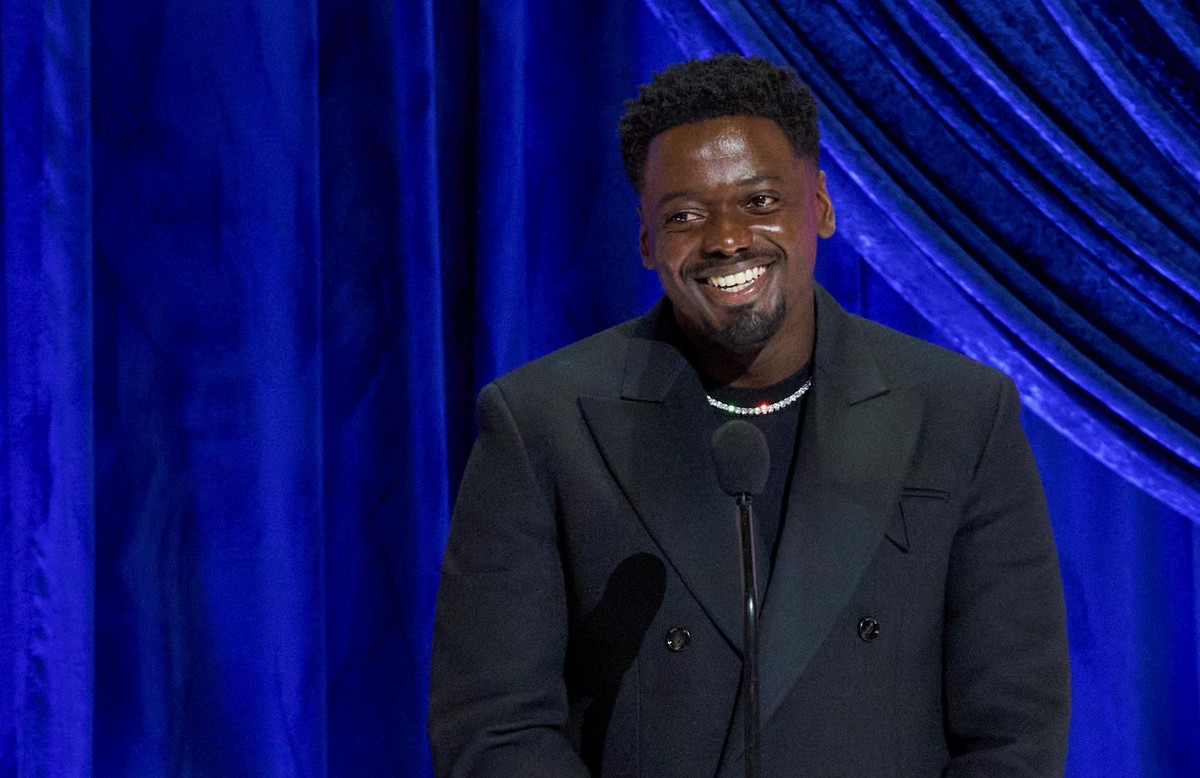 Daniel Kaluuya accepts the Oscar for Best Actor in a Supporting Role during the live ABC Telecast of The 93rd Oscars in Los Angeles, California, U.S., April 25, 2021. Todd Wawrychuk/A.M.P.A.S./Handout ...