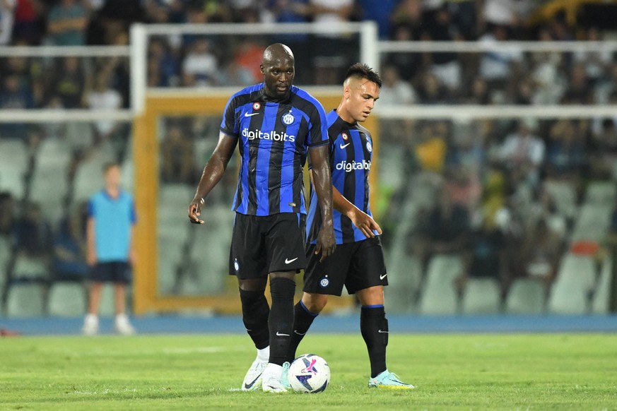 FC Internazionale v Villarreal CF - Pre-Season Friendly Romelu Lukaku and Lautaro Martinez during the Pre-season Friendly match between FC Internazionale Inter and Villarreal Club de Futbol, at Giovan ...