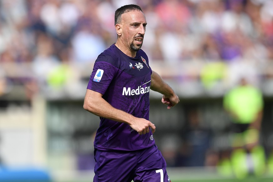 Franck Ribery of Fiorentina Firenze 6-10-2019 Stadio Artemio Franchi Football Serie A 2019/2020 ACF Fiorentina - Udinese Calcio Photo Andrea Staccioli / Insidefoto PUBLICATIONxNOTxINxITA andreaxstacci ...