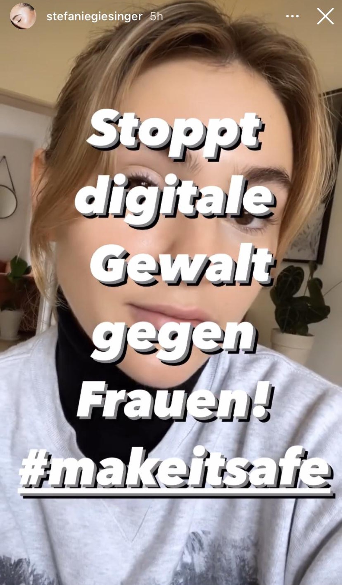 Diese klare Botschaft teilte das Model ihren Followern mit.