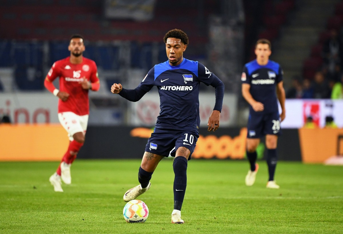 Fussball, Herren, Saison 2022/2023, 1. Bundesliga 7. Spieltag, FSV Mainz 05 - Hertha BSC, Jean-Paul Boetius Hertha BSC, 16.09. 2022, *** Football, Men, Season 2022 2023, 1 Bundesliga 7 Matchday , FSV ...