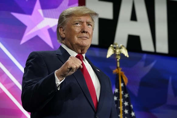 FILE - Former President Donald Trump speaks at the Road to Majority conference Friday, June 17, 2022, in Nashville, Tenn. As more details emerge about the Georgia investigation into possible illegal a ...