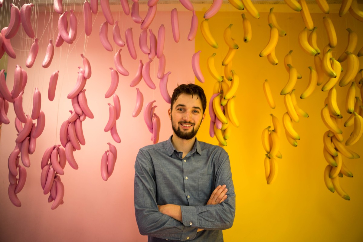 May 17, 2019 - Philip Buchen poses in the Museum of Happiness, a location targeted for Instagram-Fans and Influencers, in Szczecin, Poland.