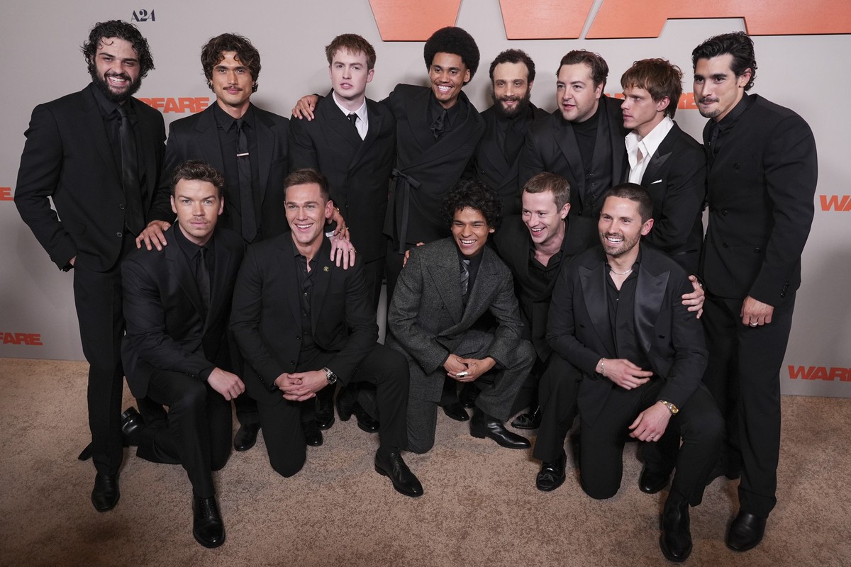 Noah Centineo, from left, Will Poulter, Charles Melton, Taylor John Smith, Kit Connor, Adain Bradley, D&#039;Pharaoh Woon-A-Tai, Cosmo Jarvis, Joseph Quinn, Michael Gandolfini, Evan Holtzman, Finn Ben ...