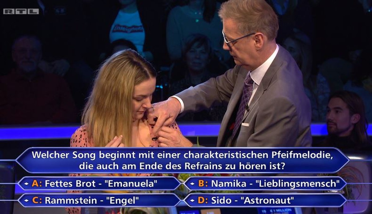 "Wer wird Millionär?": Das Mikrofon war verrutscht.