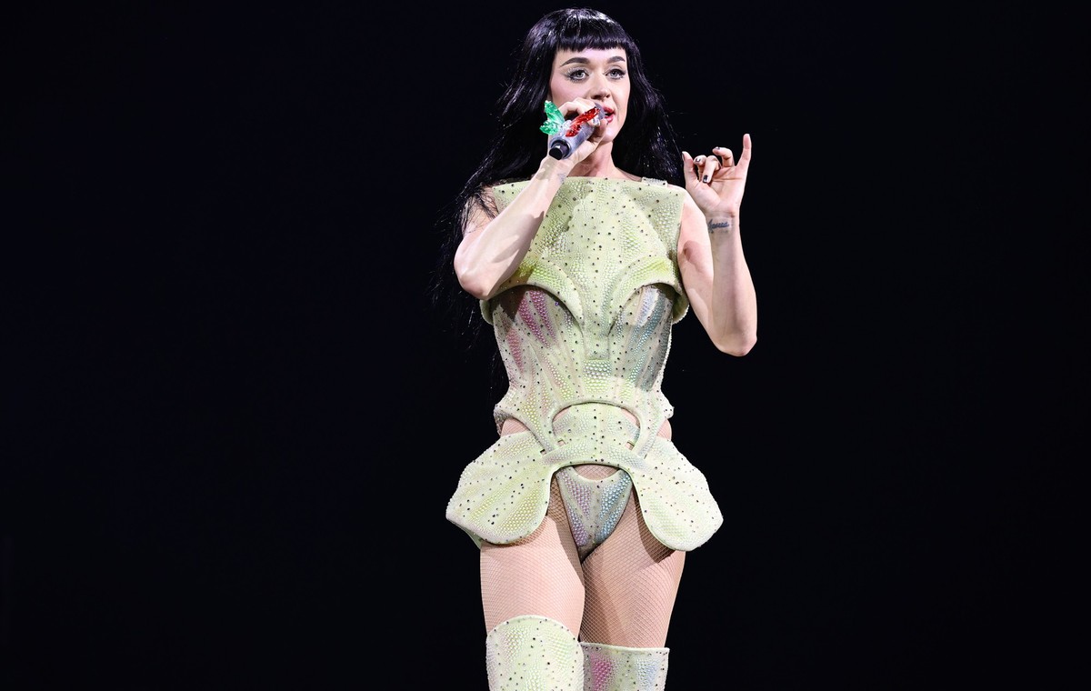 MEXICO CITY, MEXICO - APRIL 23: Katy Perry performs onstage during the Katy Perry The Lifetimes Tour 2025 at CDMX Arena on April 23, 2025 in Mexico City, Mexico. (Photo by Theo Wargo/Getty Images for ...