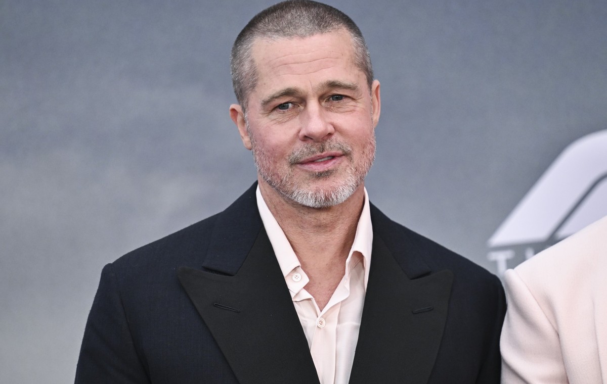 Brad Pitt attends the world premiere of "F1 The Movie" on Monday, June 16, 2025, in Times Square in New York. (Photo by Evan Agostini/Invision/AP)
