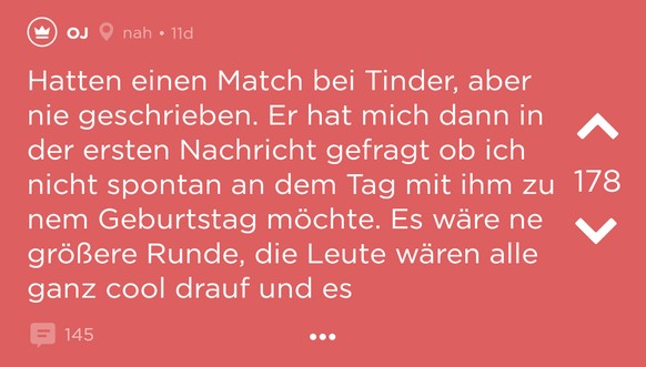 Tinder Jodel - Sammlung