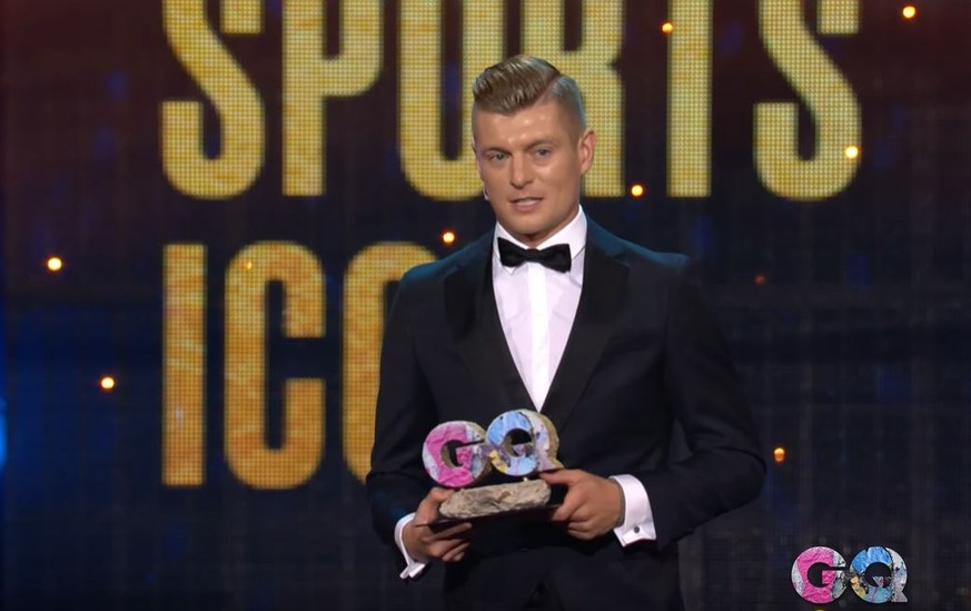 Toni Kroos wurde als "Sports Icon" bei den GQ-Awards ausgezeichnet.