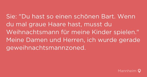 Und noch ein neues Wort gelernt: geweihnachtsmannzoned.