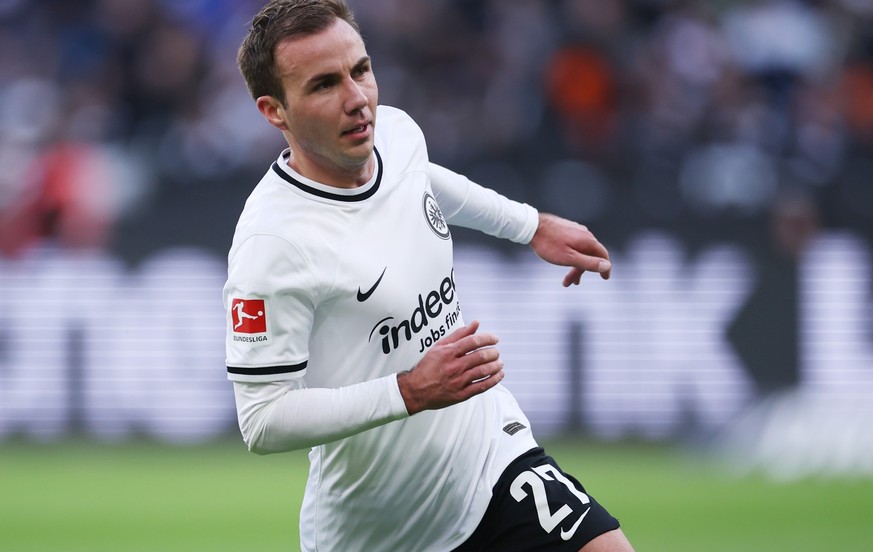 FRANKFURT AM MAIN, GERMANY - MARCH 11: Mario Goetze of Eintracht Frankfurt reacts during the Bundesliga match between Eintracht Frankfurt and VfB Stuttgart at Deutsche Bank Park on March 11, 2023 in F ...